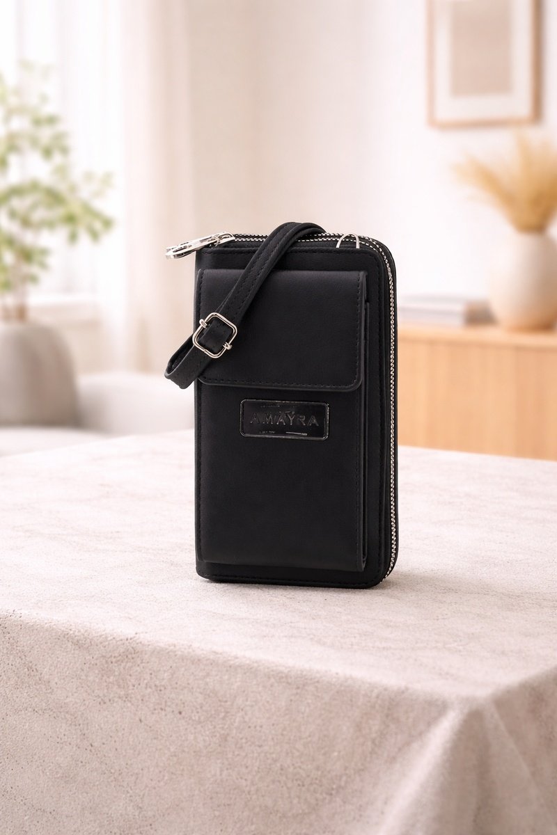 Bandolera Porta Celular Franchesca Black