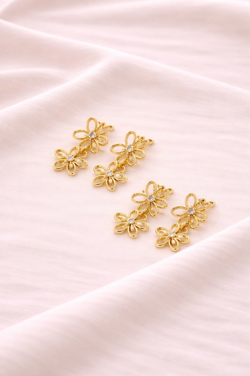Aros Trenza de flores