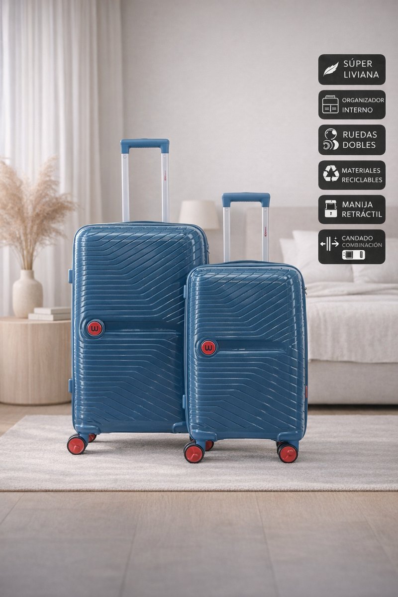 Set Valijas Azul  Wilson
